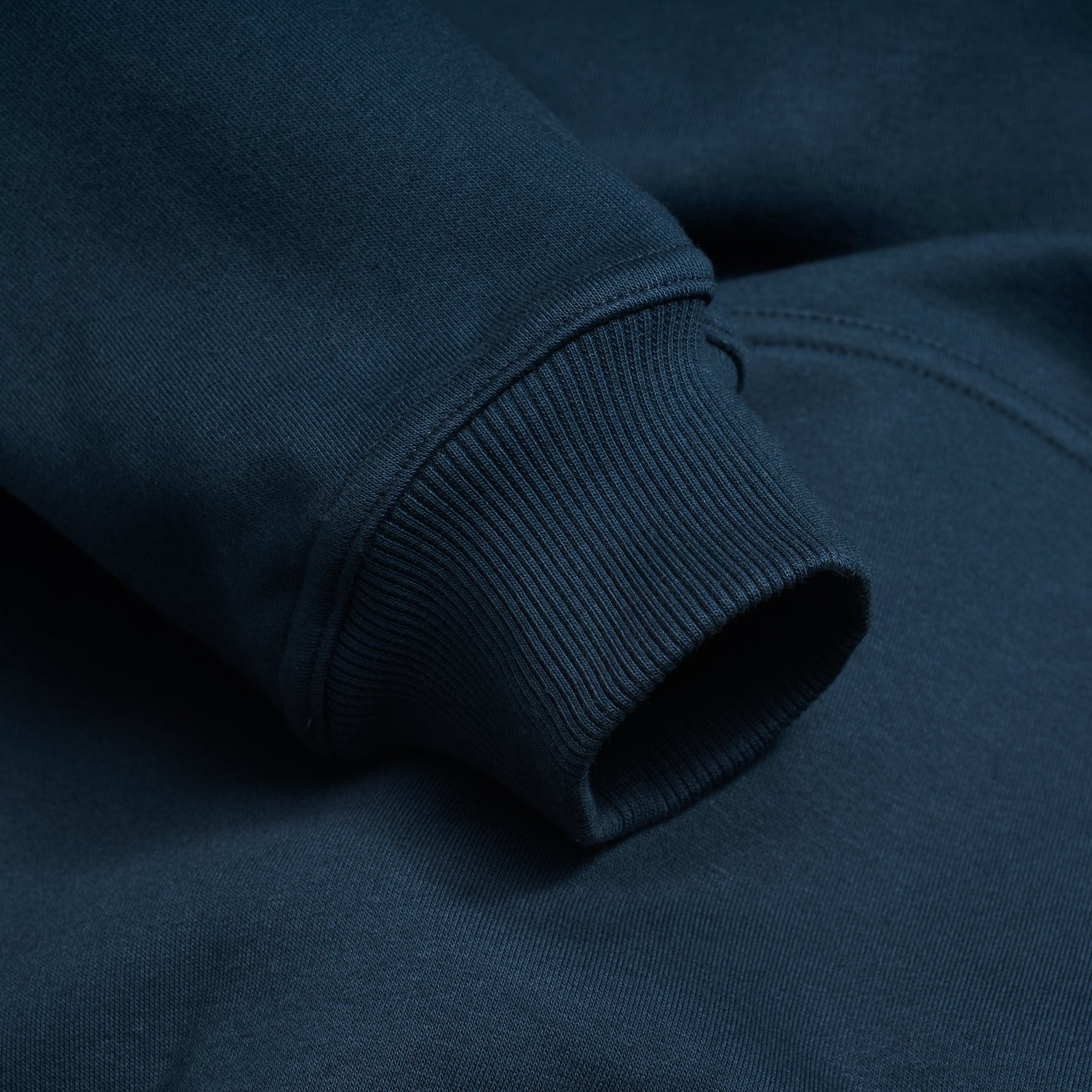 Navy Gårdisto hoodie ribbed-cuff detail
